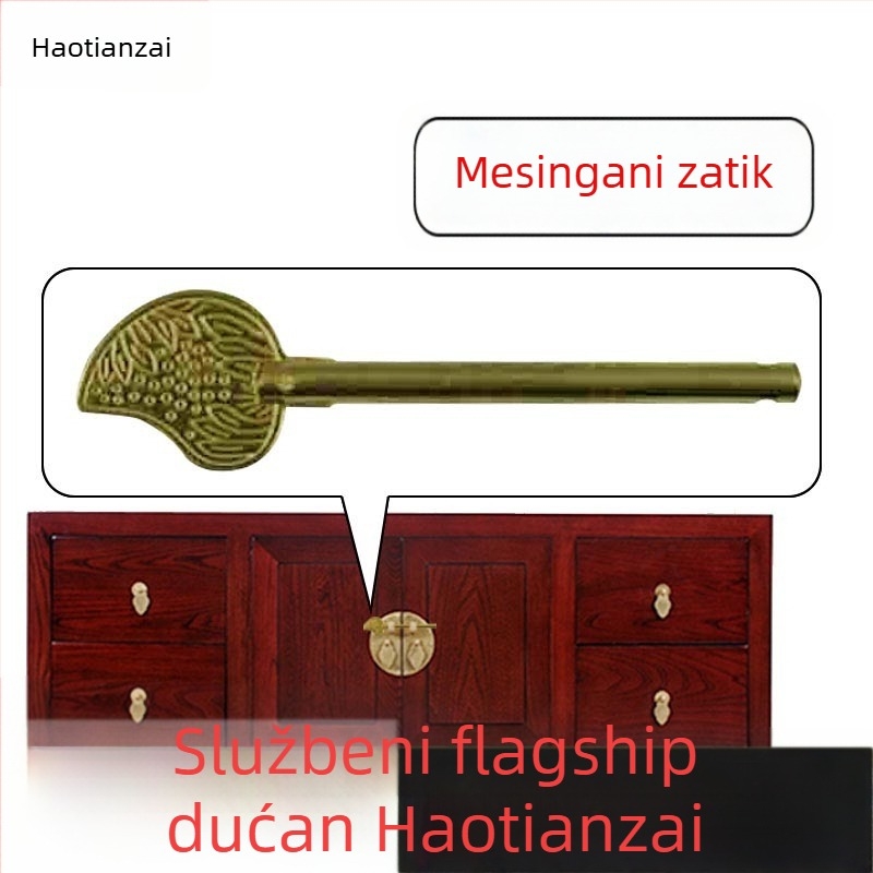 Latunski dverni bolt u antiknom stilu – Model HTH-032, Haotianzhai marka
