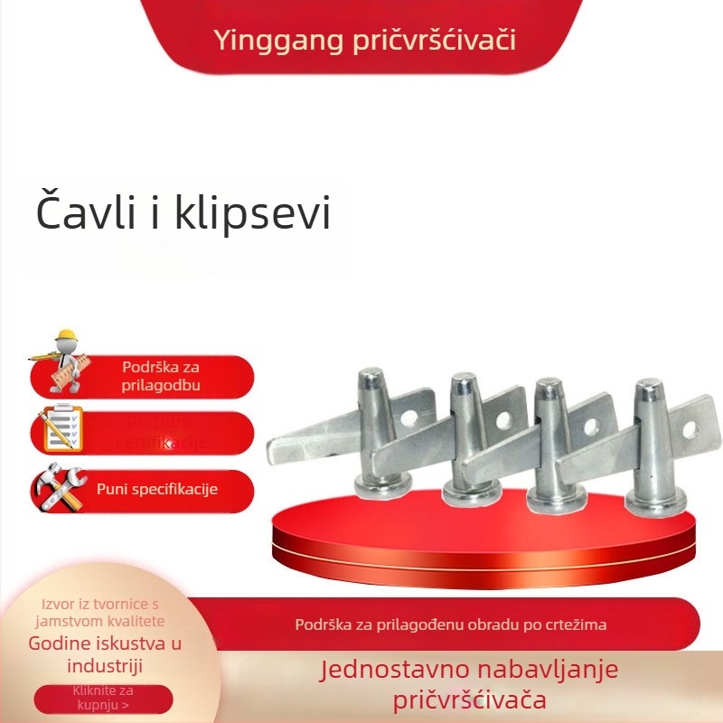 Aluminijske ploče s pinovima i pločicama, šuplje i pune varijante, GB5782 standard, Yinggang