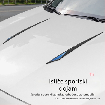 Naljepnica za blatnik i bočni dio automobila – TPU, Uzor karbonskih vlakana, Samoljepljiva instalacija, Šifra proizvoda D384