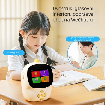 Učenicka mašina s AI dijalogom, Bluetoothom i Wi‑Fi, USB punjenje – ABS kućište, za djecu 4–6 godina