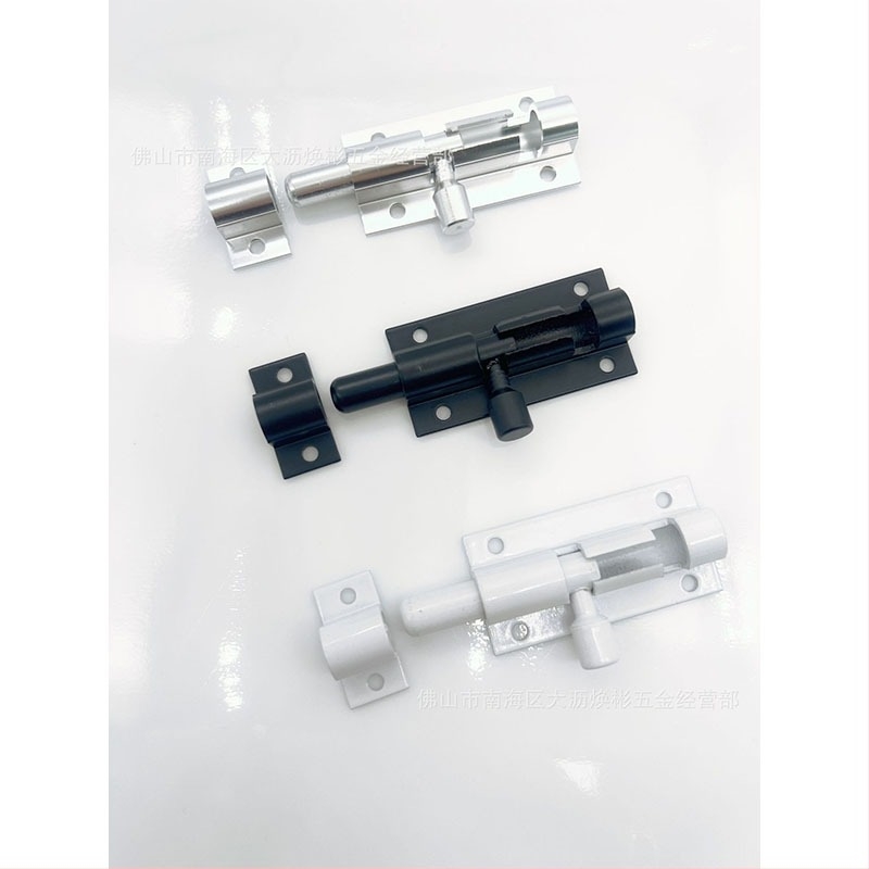 Aluminijski zasun za vrata, kvadratno površinski montiran, aluminijska legura, elektrostatsko prskanje završne obrade, moder minimalistički stil, marka New zte XZX