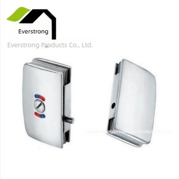 ST-H011-2 Teški mehanizam za staklena vrata od bakra, završetak polirani krom i brušeni nikl