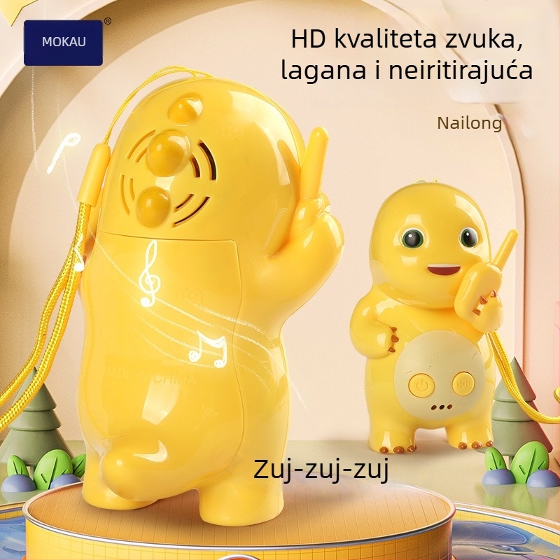 Milk Dragon dječja interkom igračka – obrazovni uređaj za komunikaciju na otvorenom (Materijal: plastika; Napajanje: baterije; Bez memorije; Dobna skupina: 4–6 godina; Animirani Milk Dragon)