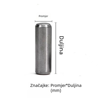 Cilindrični pozicionirajući pin, Xiongsen, GB/T119, 8.8 klasa, polirana površina
