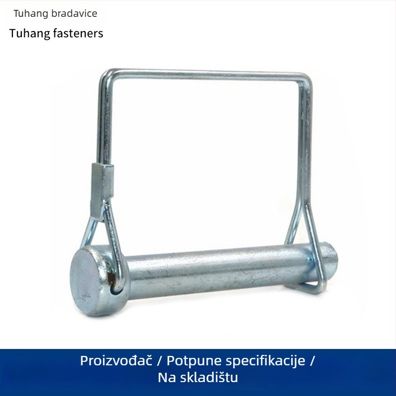 Road Trip D-oblik zatvarač s oprugom i vijcima križnoga oblika – kružna i kvadratna glava, sjajan galvanizirani završetak