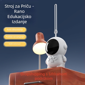 Astronaut priča-učna igračka za bebe i djecu do 3 godine — USB napajanje, plastični materijal, razvija emocije, vid, inteligenciju i sluh, uključuje priče i uspavanke