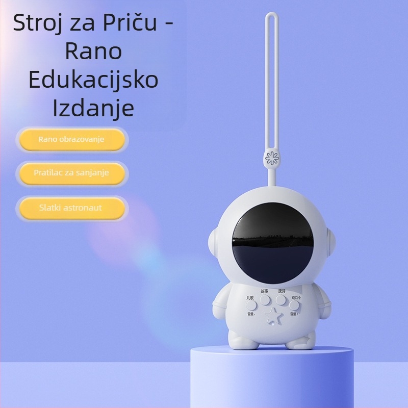 Astronaut priča-učna igračka za bebe i djecu do 3 godine — USB napajanje, plastični materijal, razvija emocije, vid, inteligenciju i sluh, uključuje priče i uspavanke