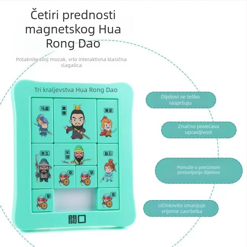 Kongming/Luban Lock magnetska klizna slaganka za djecu 7–14 godina, plastika, funkcija otključavanja, DIY/logo prilagođavanje