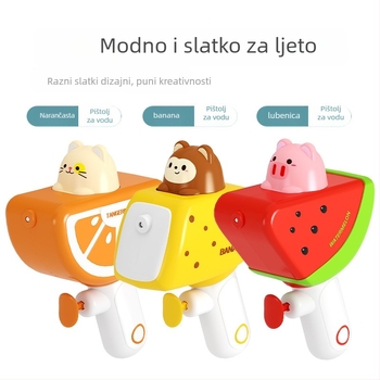 Dječji vodeni pištolj s voćnim karikaturalnim dizajnom (plastika; Brand Jia Shu; Funkcija: ispuštanje vode; Za dob 4–6 godina; Kategorija: vodene igračke)