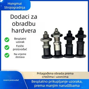 Knob Plunger VCN220 – nehrđajući čelik / ugljični čelik, pozicijski čep s finim navojem, M10/M20
