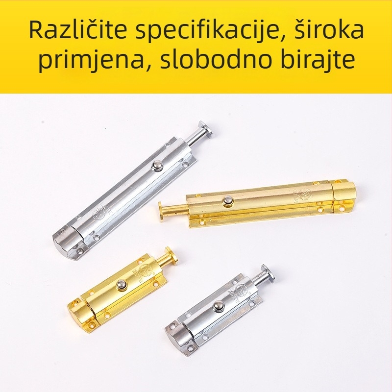 Gumbasti zasun 406.506 – F-tip zasuna, automatska opruga, cinkova legura s kromiranim premazom, površinska ugradnja