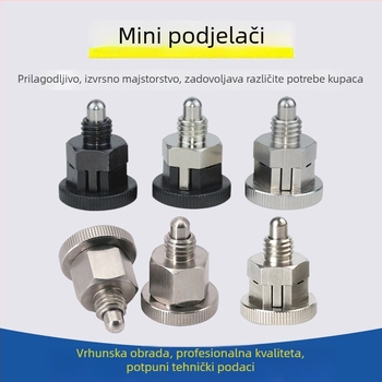 Mini nehrđajući čelični pozicionirajući pin, samozaključavajući i tip za resetiranje, GB879-86 nacionalni standard, klasa A, Neobrađena površina