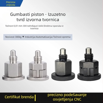 Mini nehrđajući čelični pozicionirajući pin, samozaključavajući i tip za resetiranje, GB879-86 nacionalni standard, klasa A, Neobrađena površina