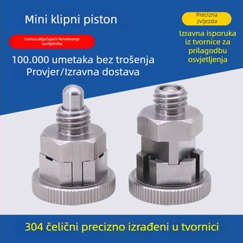 Mini nehrđajući čelični pozicionirajući pin, samozaključavajući i tip za resetiranje, GB879-86 nacionalni standard, klasa A, Neobrađena površina