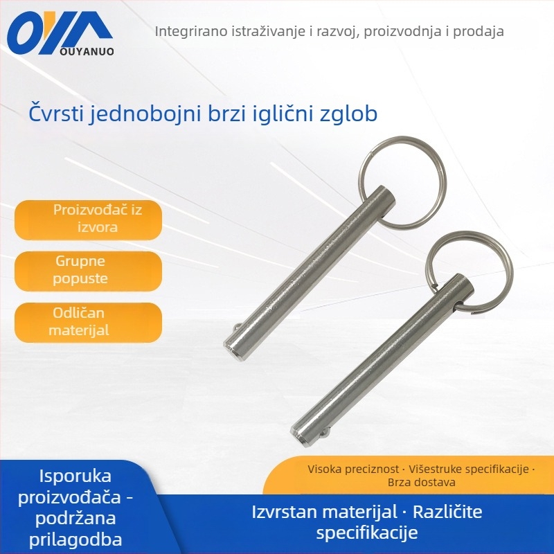 OYN Brzi pin za oslobađanje sa čvrstim gumbom i kuglastom glavom, vučni prsten, opružni cilindrični čelični kuglični čep