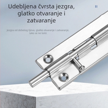 Nehrđajući čelični brava za vrata s A-tip iglom, s flange ugradnjom, perlatni završni premaz, marka Shuntai, moderni minimalistički stil