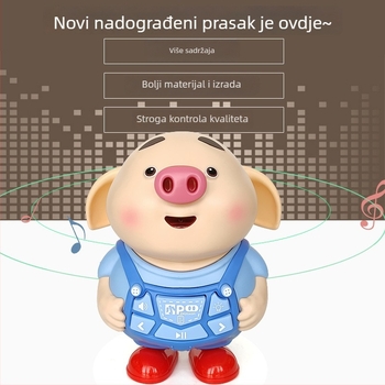 Predškolska priča-uzročna mašina sa zvukom – Plastični edukativni robot za uzrast 4–6 godina, rano obrazovanje, bez memorije