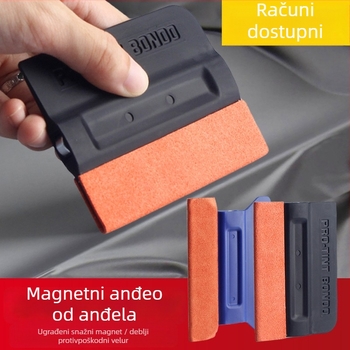 Baiyahu Scraper za Auto Folije – Alat od Umjetne Kože Jelen, Kvadratni Magnetni Scraper za Film Promjene Boje, Ne Oštećuje Film