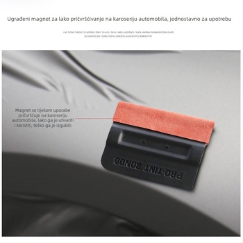 Baiyahu Scraper za Auto Folije – Alat od Umjetne Kože Jelen, Kvadratni Magnetni Scraper za Film Promjene Boje, Ne Oštećuje Film