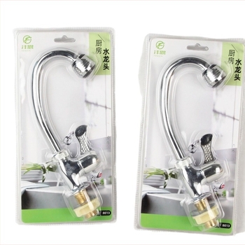 Kuhinjskih faucet s 360° rotacijom, model 8013; tijelo od cinkovog legura; promjer ulaza/izlaza 2.0 mm; jezgra ventila od nehrđajućeg čelika.