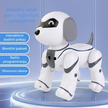 Daljinski upravljani robotski pas s osjetljivim dodirom, ples, ABS materijal, ponovno punjiva litijska baterija, za djecu 4-6 godina