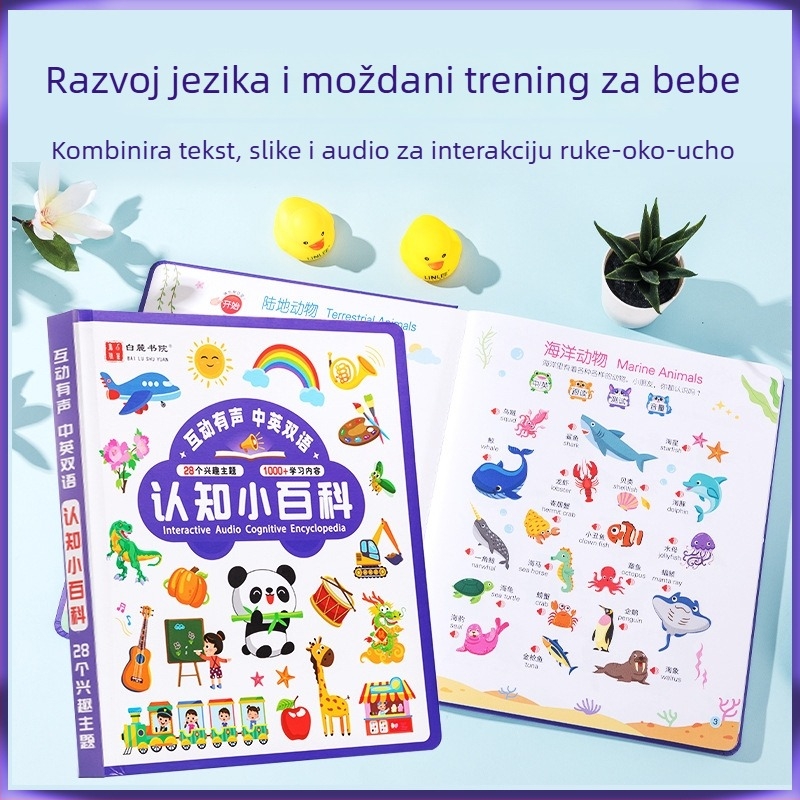 Pero za čitanje točaka – interaktivni obrazovni alat za prepoznavanje slika sa zvukom i senzorom dodira; napajanje litij baterija; za dob 4–6 godina.