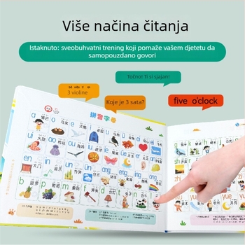 Yisiji Govoreća Mašina za Predškolsku Nastavu: Jezik i Razvoj Misli, Napajana Audio Knjiga, Papirnata Igračka za 4–6 Godina