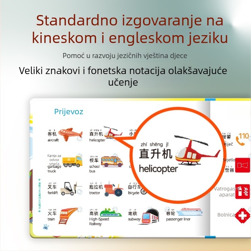 Yisiji Govoreća Mašina za Predškolsku Nastavu: Jezik i Razvoj Misli, Napajana Audio Knjiga, Papirnata Igračka za 4–6 Godina