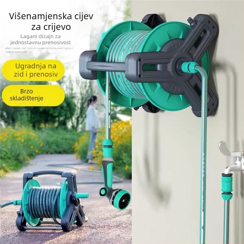 Višestruki visokotlačni vodeni pištolj set, model M1, PVC tijelo; domet 3–6 m; pogodan za kućno vrtlarenje, pranje automobila i zalijevanje biljaka