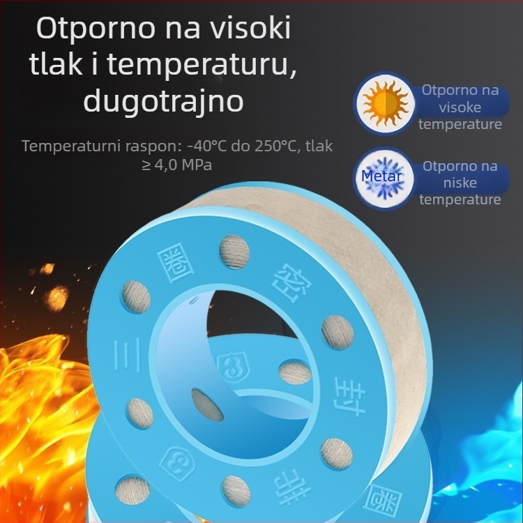 PTFE brtvna vodovodna traka za slavine, 15m, vodootporna, marka Three Circles