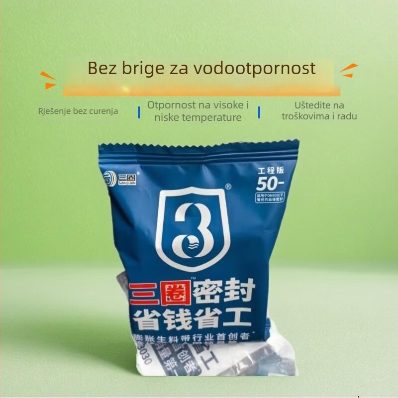 PTFE brtvna vodovodna traka za slavine, 15m, vodootporna, marka Three Circles