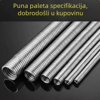 304/316 nehrđajući čelik valovita cijev za vodovod s otpornošću na eksploziju navoj