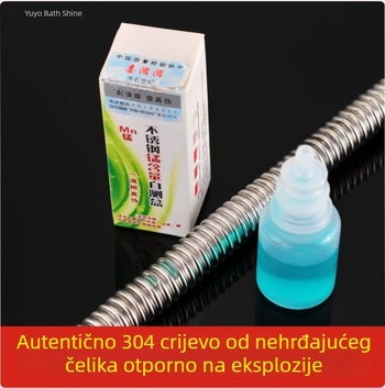 304/316 nehrđajući čelik valovita cijev za vodovod s otpornošću na eksploziju navoj