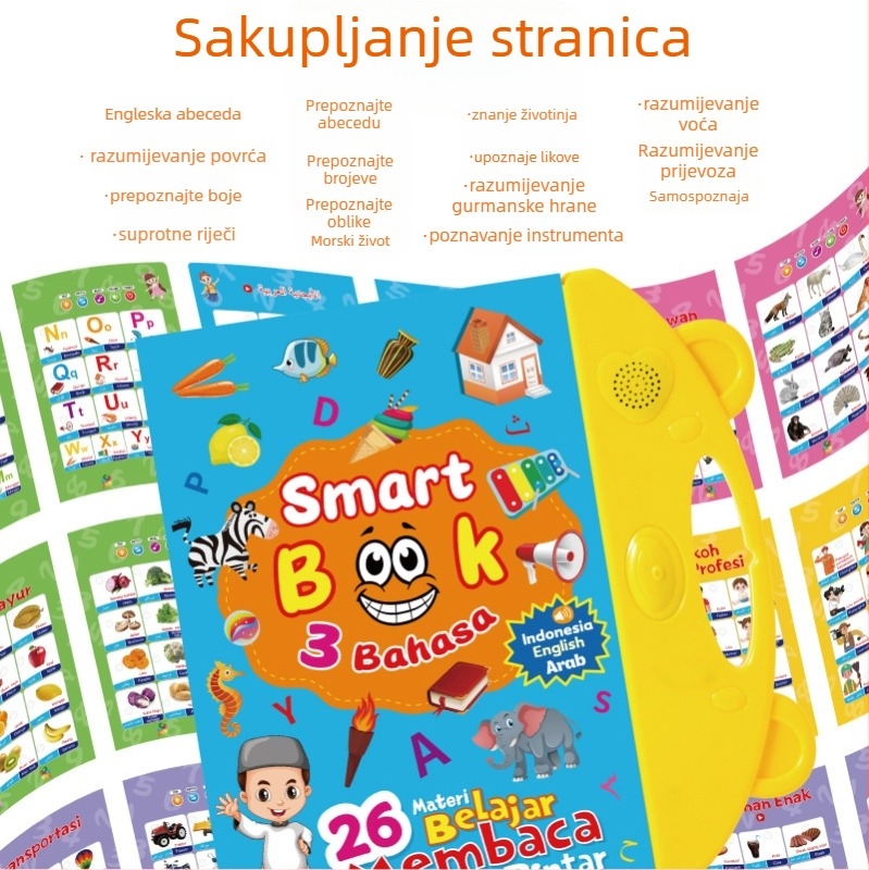 Yisen interaktivna čitačka olovka za djecu 4–6 godina – glazba/glas, igre roditelj-dijete i emocionalna interakcija; plastika, napajanje baterijama