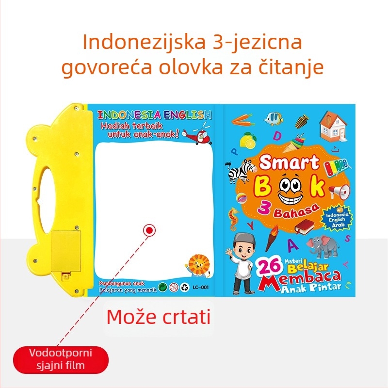 Yisen interaktivna čitačka olovka za djecu 4–6 godina – glazba/glas, igre roditelj-dijete i emocionalna interakcija; plastika, napajanje baterijama