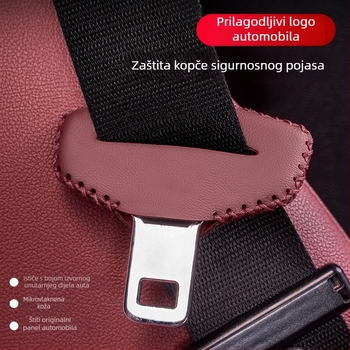 Zaštitni poklopac kopče sigurnosnog pojasa, PU materijal, univerzalni model, Fatiir, prilagodljiv