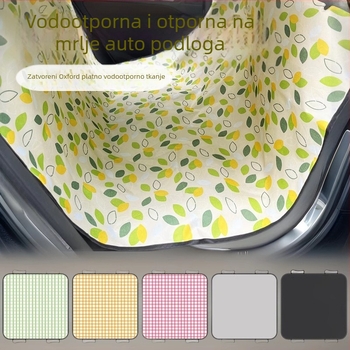 Podložka za sjedalo auta za pse — vodootporna, jednostavno za čišćenje, montaža bez alata, poliester, pogodna za velike i srednje pse