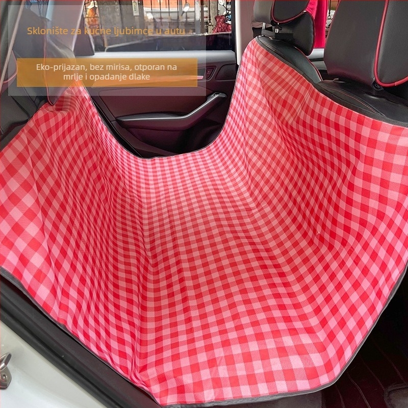 Podložka za sjedalo auta za pse — vodootporna, jednostavno za čišćenje, montaža bez alata, poliester, pogodna za velike i srednje pse