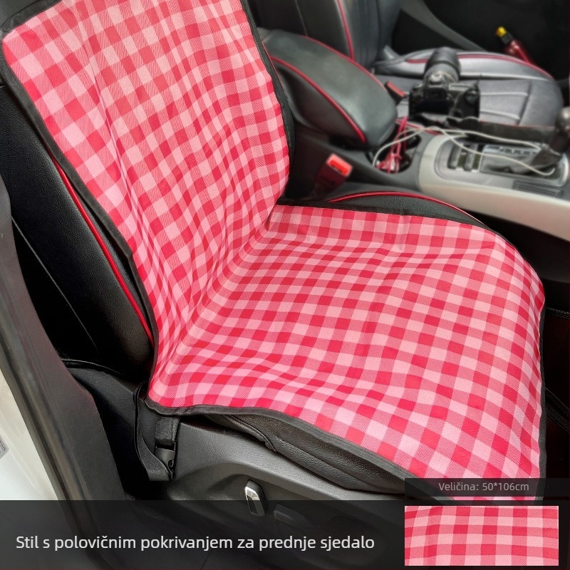 Podložka za sjedalo auta za pse — vodootporna, jednostavno za čišćenje, montaža bez alata, poliester, pogodna za velike i srednje pse