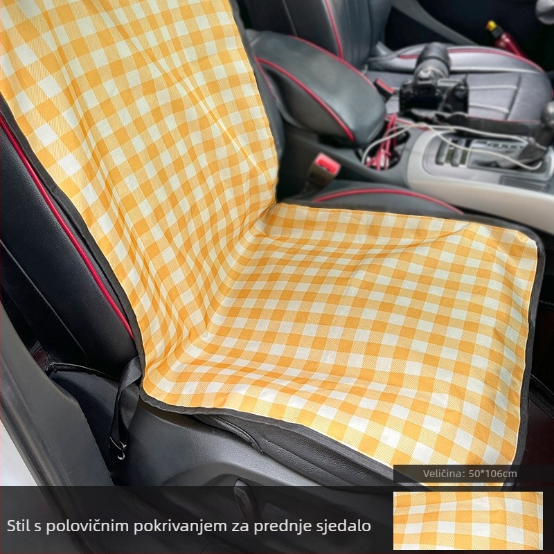 Podložka za sjedalo auta za pse — vodootporna, jednostavno za čišćenje, montaža bez alata, poliester, pogodna za velike i srednje pse