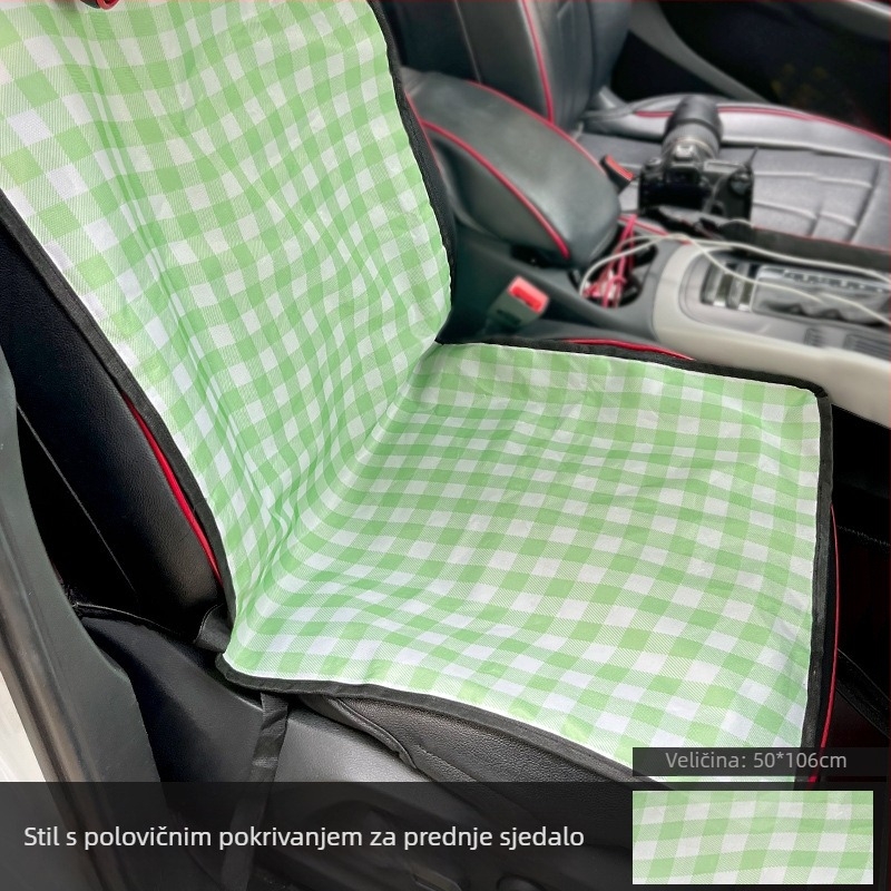 Podložka za sjedalo auta za pse — vodootporna, jednostavno za čišćenje, montaža bez alata, poliester, pogodna za velike i srednje pse