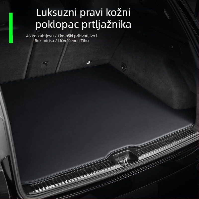 Kožni tepih za prtljažnik za posebno vozilo — debeli, tiši, plosni dizajn, prilagodljivo