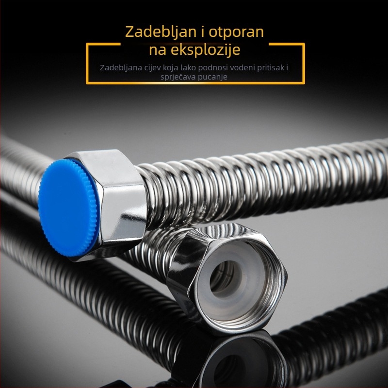 304 nehrđajući čelik fleksibilna cijev za ulaz vode na bojler; metalna cijev otporna na eksplozije; prilagodljiva obradba; moderan jednostavan stil