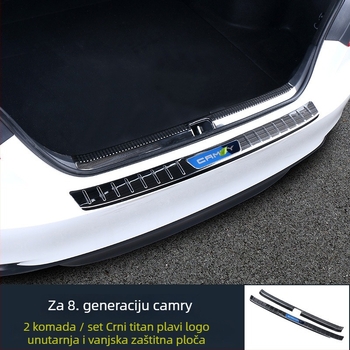 Nerđajući čelični podmetač praga prtljažnika, Camry Hybrid 2018-2021, Model R002, s otisnutim logom