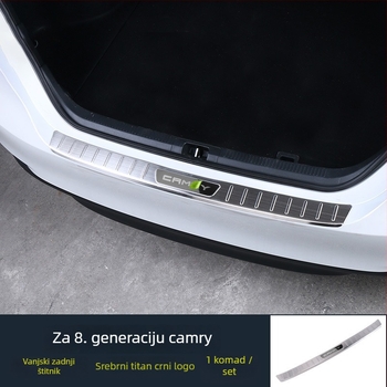 Nerđajući čelični podmetač praga prtljažnika, Camry Hybrid 2018-2021, Model R002, s otisnutim logom