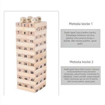 Drveni puzzle za razvoj inteligencije, za uzrast 7–14 godina, mogućnost OEM logotipa