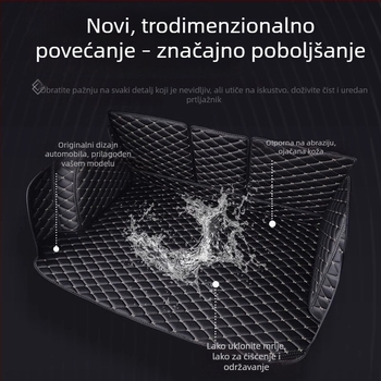 Matrica za prtljažnik Toyota Levin 2014-2025, potpuno pokrivanje, vodonepropusna, otporna na habanje, PVC