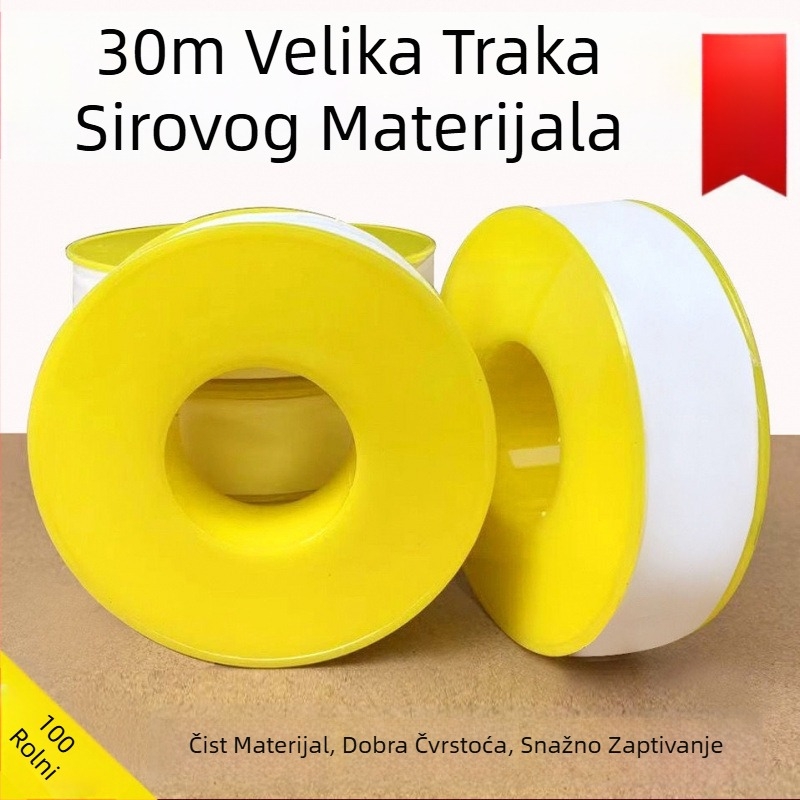 PTFE vodootporna brtvna traka, ekstra debela, veliki rolni, 100 rolni
