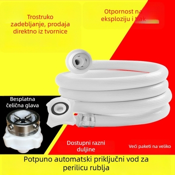 Univerzalni dovodni cijev za perilicu rublja, spojnice za dotok i odvod, debeli izlazni cijev