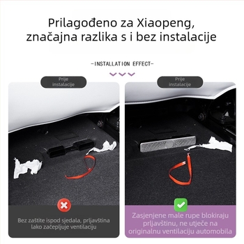Zaštitni poklop za izlaz zraka za Xiaopeng P7/P7+ od nehrđajućeg čelika; OEM prilagođavanje; mogućnost tiska logotipa; izvoz preko granice